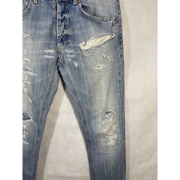 Dundup Distressed Skinny Jeans Size 29 - Picture 3 of 16